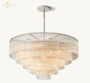GobekUsa LED Amadeo Round Crystal Chandelier for Living and Dining Room Decor