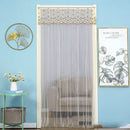 GobekUsa Lace Embroider Summer Insect Net Door Curtain for Living Room and Bedroom