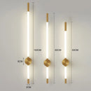 GobekUsa LED Tube Wall Lights: Black Gold Sconce Fixtures for Bedroom, Living Room, Stairs, Hotel