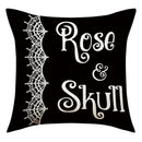 GobekUsa Halloween Pillowcase Set - Festive Sofa Cushion Covers with Pumpkin Cat Witch Hat Print.