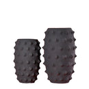 GobekUsa Black Ceramic Sea Urchin Spine Vase - Abstract Geometry Handicraft Decoration