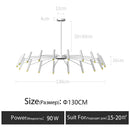 GobekUsa LED Ceiling Chandelier: Minimalist Nordic Home Lighting for Living Room, Bedroom, Dining Area