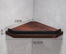 GobekUsa Black Walnut Bathroom Set: Towel Rack, Bar, Shelf, Toilet Paper Holder, Brush Stand