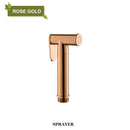 GobekUsa Brass Bidet Spray: Gold/Black, Hot/Cold Mixer Valve, Bathroom Shattaf Sprayer