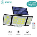 GobekUsa 348 LED Solar Super Bright Motion Sensor Light with 3 Modes