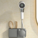 GobekUsa Bathroom Hair Dryer Holder Wall Mount Storage Rack