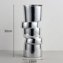 GobekUsa Glass Vase Hydroponics Twist Shape Terrarium Decoration Accessories