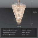 GobekUsa Crystal Chandelier Duplex Spiral Staircase Post-modern Luxury Light