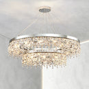 GobekUsa Crystal Chandelier: Modern Nordic LED Living Room Lamp