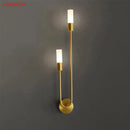GobekUsa LED Gold Candlestick Wall Light for Indoor Decor and Ambiance