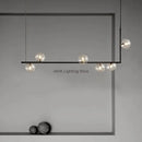 GobekUsa Double Glass Shade Pendant Light: Nordic Minimalist Design, LED Lamp for Living Room, Restaurant