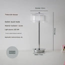 GobekUsa Diamond Touch Desk Lamp, Modern Metal, Bedside Atmosphere, Creative & Romantic