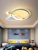 GobekUsa Kids LED Ceiling Light: Modern Nursery Chandelier for Bedroom, Smart Cartoon Lamp