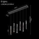 GobekUsa Crystal LED Chandelier: Modern Luxury Staircase & Living Room Hanging Lamp