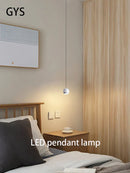 GobekUsa Gold LED Pendant Lamp Luxurious Hanging Lights 7W for Dining Room Bedroom