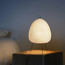 GobekUsa Akari Noguchi Table Lamp: Japanese Design Rice Paper Standing Light for Home & Bar Décor