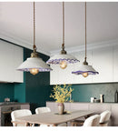 GobekUsa Chinese Style Porcelain Hanging Lamp for Clothing Store & Bedroom