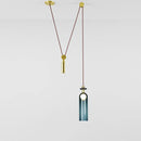 GobekUsa Glass Chandelier: Adjustable Shape, LED Decorative Lamps for Restaurant, Bedroom, Bar.
