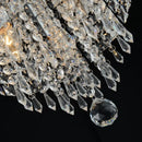 GobekUsa Crystal Led Chandelier: Small Luxury Gold/Silver Ceiling Light for Home Living Room Hallway