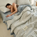 GobekUsa Jacquard Summer Quilt with Soya Fibre Filling - Soft, High-end Cotton Comforter