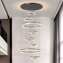 Modern Sculptural Ring Pendant Light Chandelier