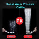 GobekUsa 3-Function High Pressure Water Saving Spa Shower Head with Switch Button