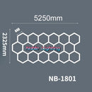 GobekUsa Geometric LED Lights for Exhibition Car Detailing Garage Workshop - Polygonal Snowflake Theme