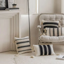 GobekUsa Jacquard Crochet Pillow Covers with Tassels - 60X60 Large Size Decorative Home Pillows