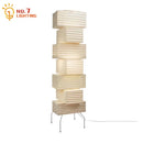 GobekUsa Akari Noguchi Floor Lamp LED E27 Rice Paper Standing Art Decor Living Room