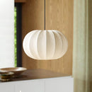 GobekUsa Japanese Wabi-Sabi Pleated Fabric Pendant Lights for Dining Room & Bedroom