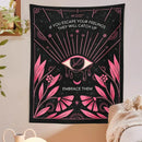 GobekUsa Botanical Eye Tapestry Wall Hanging Psychedelic Bohemia Home Decor