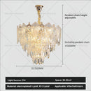 GobekUsa French Crystal Chandelier Cream Wind Lighting Elegant Luxury Lights