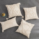 GobekUsa Geometric Tufted Fringed Cushion Cover for Stylish Home Decor
