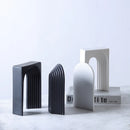 GobekUsa Geometric Ceramic Semicircular Arch Decor Figurines Home Decor Accessories