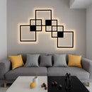 GobekUsa LED Square Wall Lamp for Living Room Bedroom Foyer - Indoor Decor Lighting