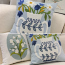 GobekUsa Blue Hyacinth Square Pillowcase, Non-Scripta Design, Modern Home Decoration