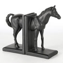 "GobekUsa Dark Horse Stallion Resin Figurine for Home Decor Bookshelf Storage"