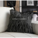 GobekUsa Chestnut Brown Wabi Sabi Lumbar Pillow Case with Heavy Texture