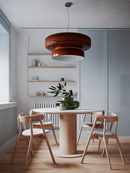GobekUsa Amber Glass Ceiling Pendant Lights for Kitchen Island Dining Table Decoration