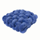 GobekUsa Knot Square Pillows: Handmade Decor for Living Room, Bedroom, Office in Grey