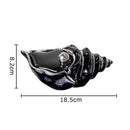 GobekUsa Conch Ashtray: Silver Plated, Windproof Ceramic, Smoking Accessories, Home & Office ******************************************************************************/