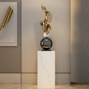 GobekUsa Geometric Electroplating Art Sculpture for Modern Luxury Home Decor