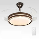 GobekUsa LED Bladeless Ceiling Fan Chandelier for Modern Smart Home Decor