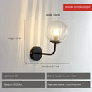 GobekUsa Glass Ball LED Wall Lamp: Gold Nordic Minimalist Sconces Lighting Bedroom Decor Fixtures