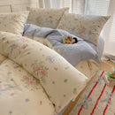 GobekUsa Cartoon Printed Cotton Bedding Set - Soft, Skin-Friendly Duvet Cover