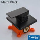GobekUsa Black Golden Brass Shower Mixing Valve Concealed Wall Mount Box Control