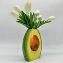 GobekUsa Avocado Ceramic Vase: Unique Flower Arrangement Pot Home Decor Craft Pots