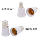 GobekUsa B22 to E27/E14 to E27 Lamp Base Converter- Home Light Socket Adapter