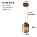 GobekUsa Glass Wood Chandelier LED Pendant Light Fixture for Living Dining Bedroom
