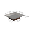 GobekUsa Acacia Wooden Fruit Bowl Tray for Living Room Coffee Table Décor